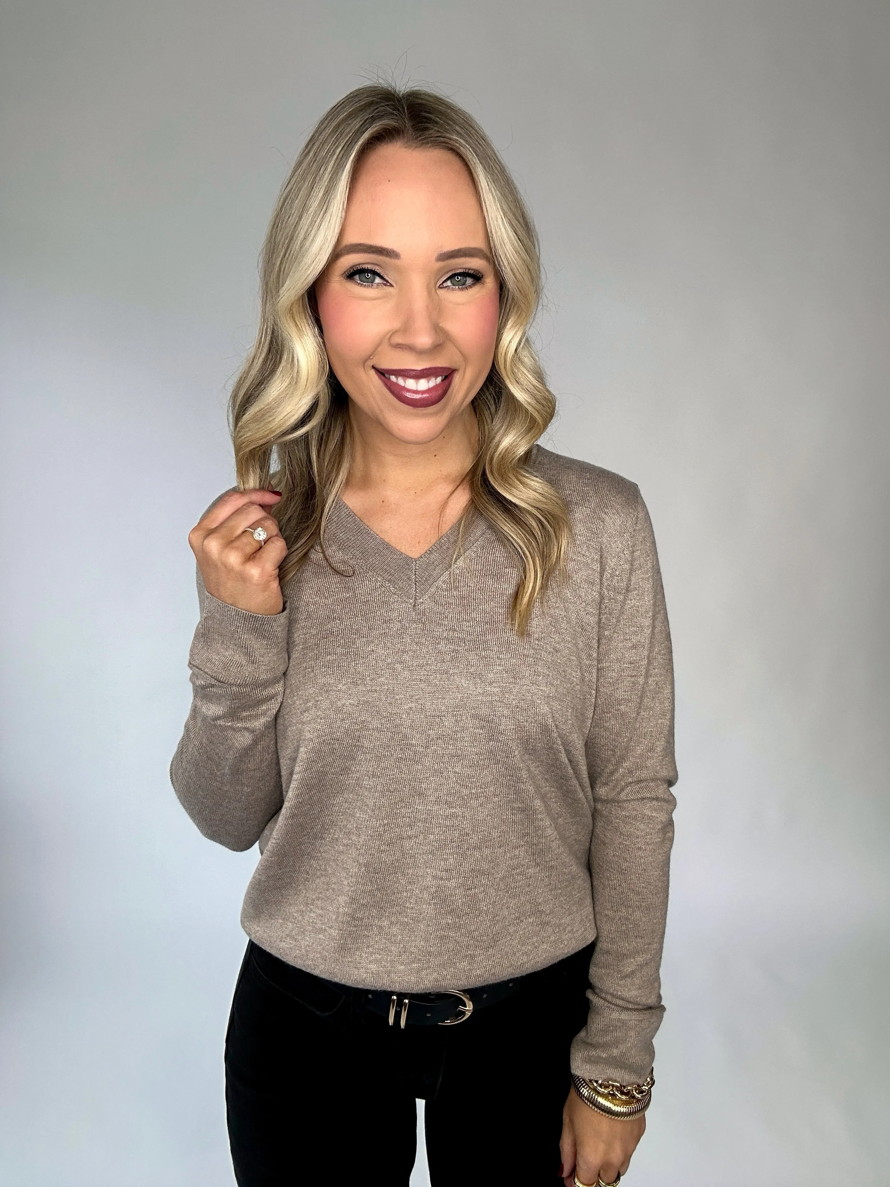 Flattering Feeling V-Neck Sweater