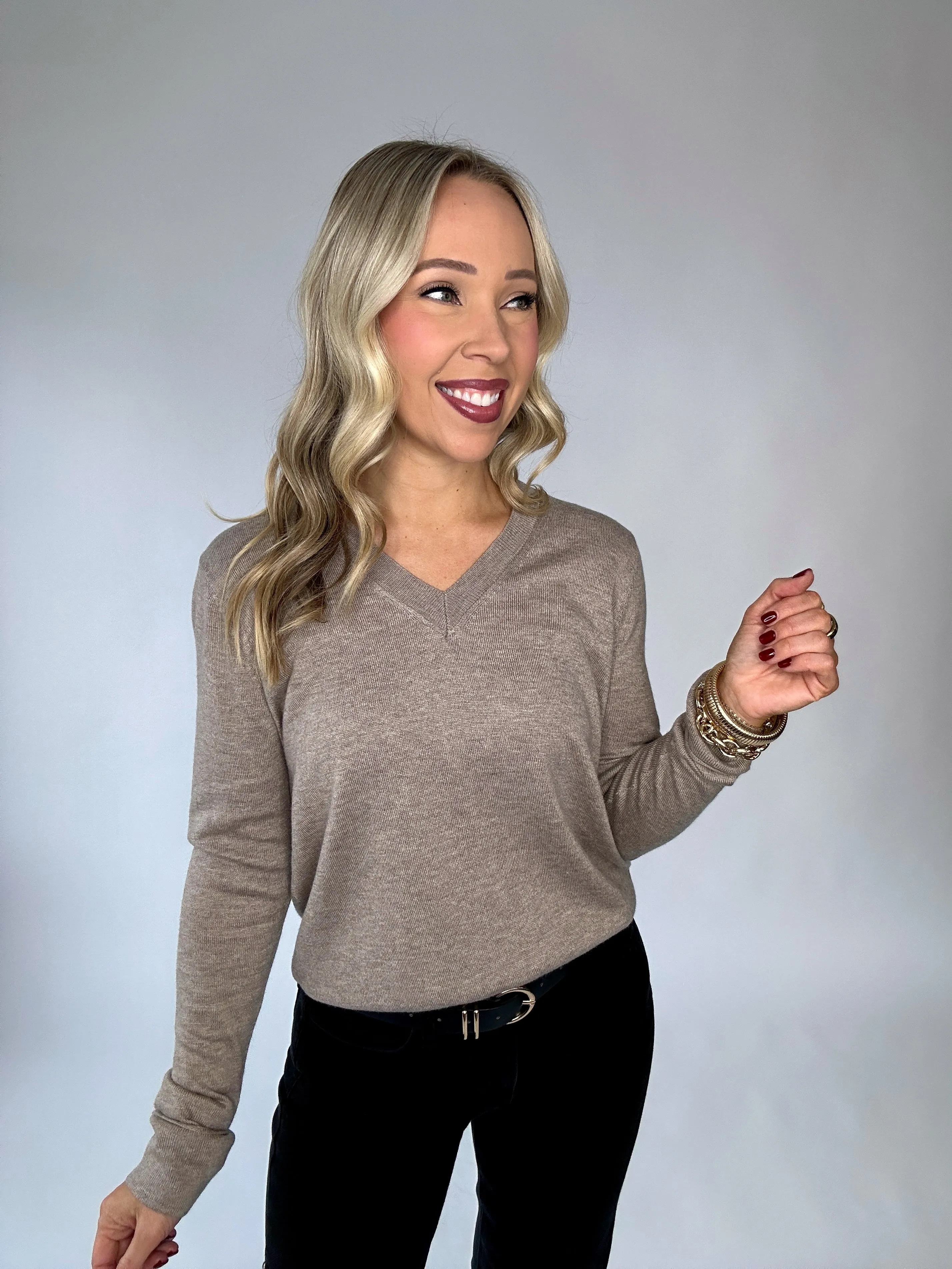 Flattering Feeling V-Neck Sweater