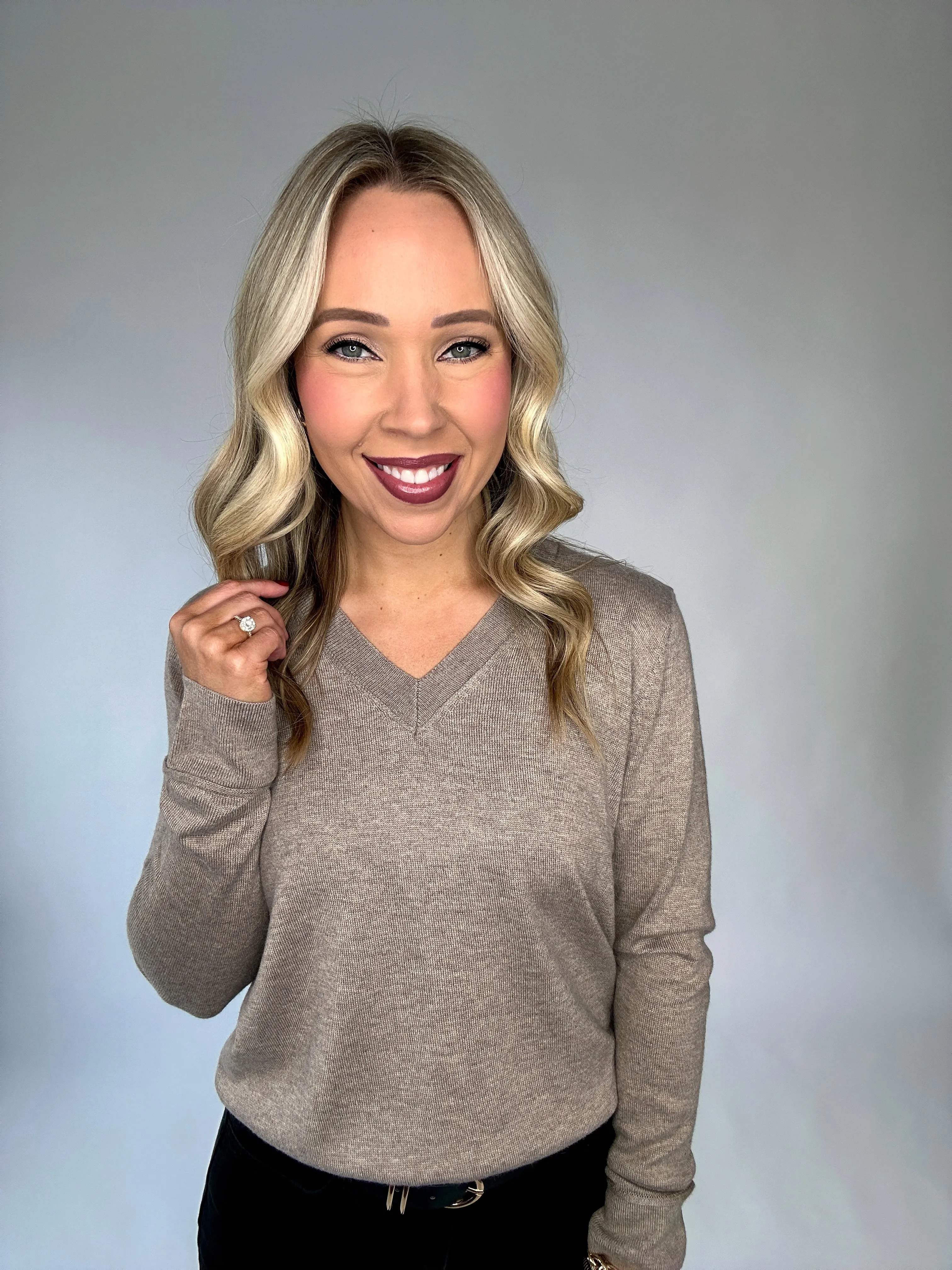 Flattering Feeling V-Neck Sweater