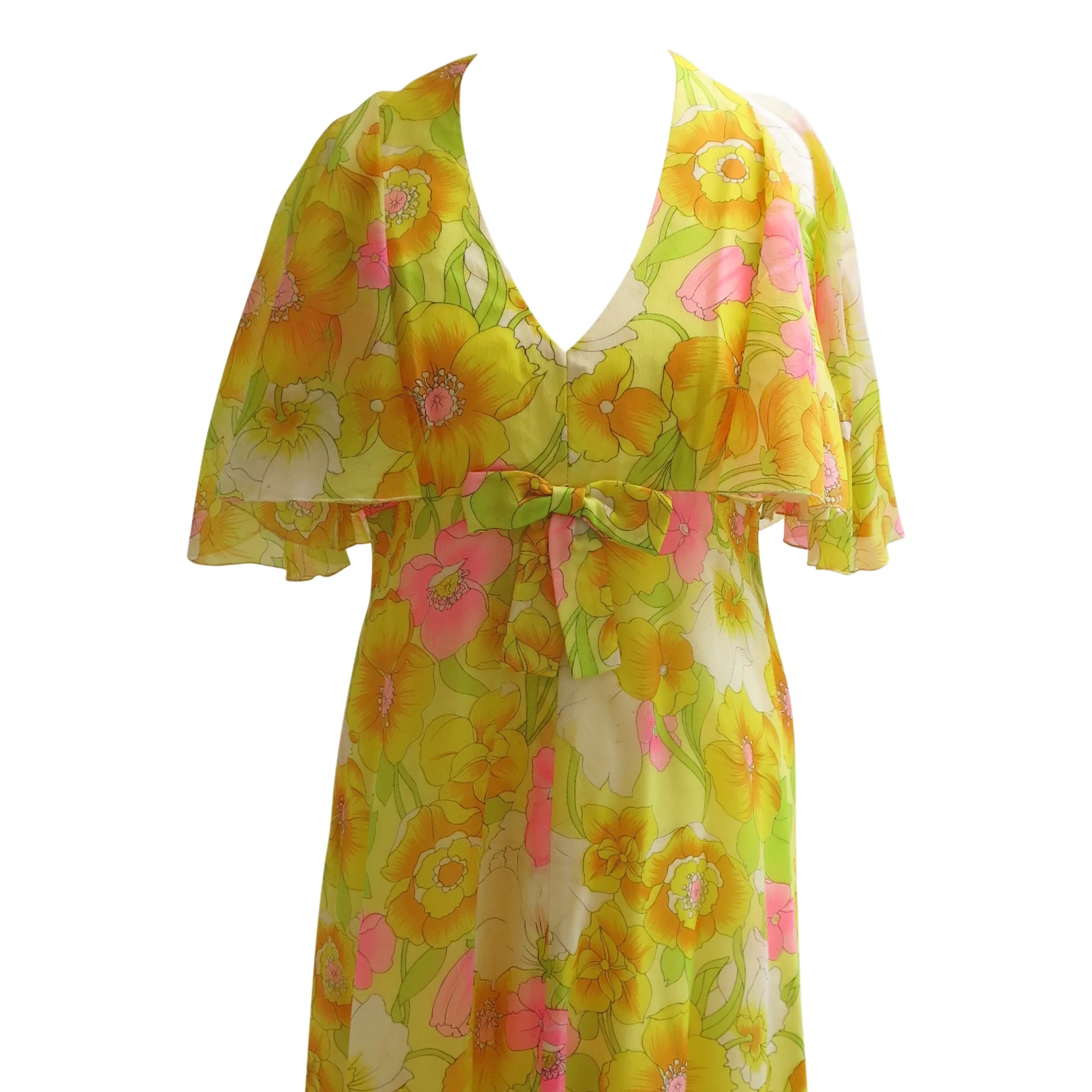 Floral and Floaty Vintage John Charles of London Long Dress