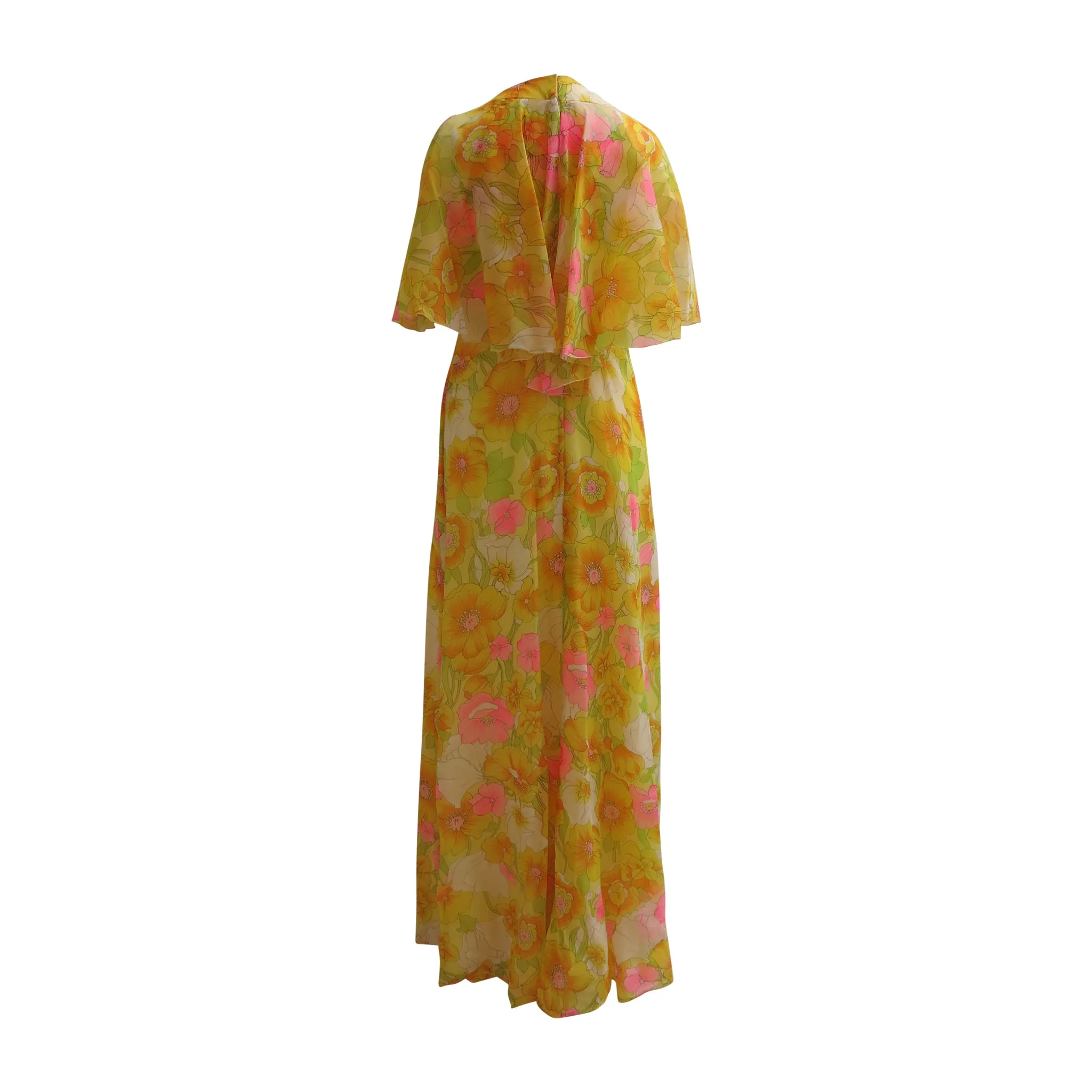 Floral and Floaty Vintage John Charles of London Long Dress