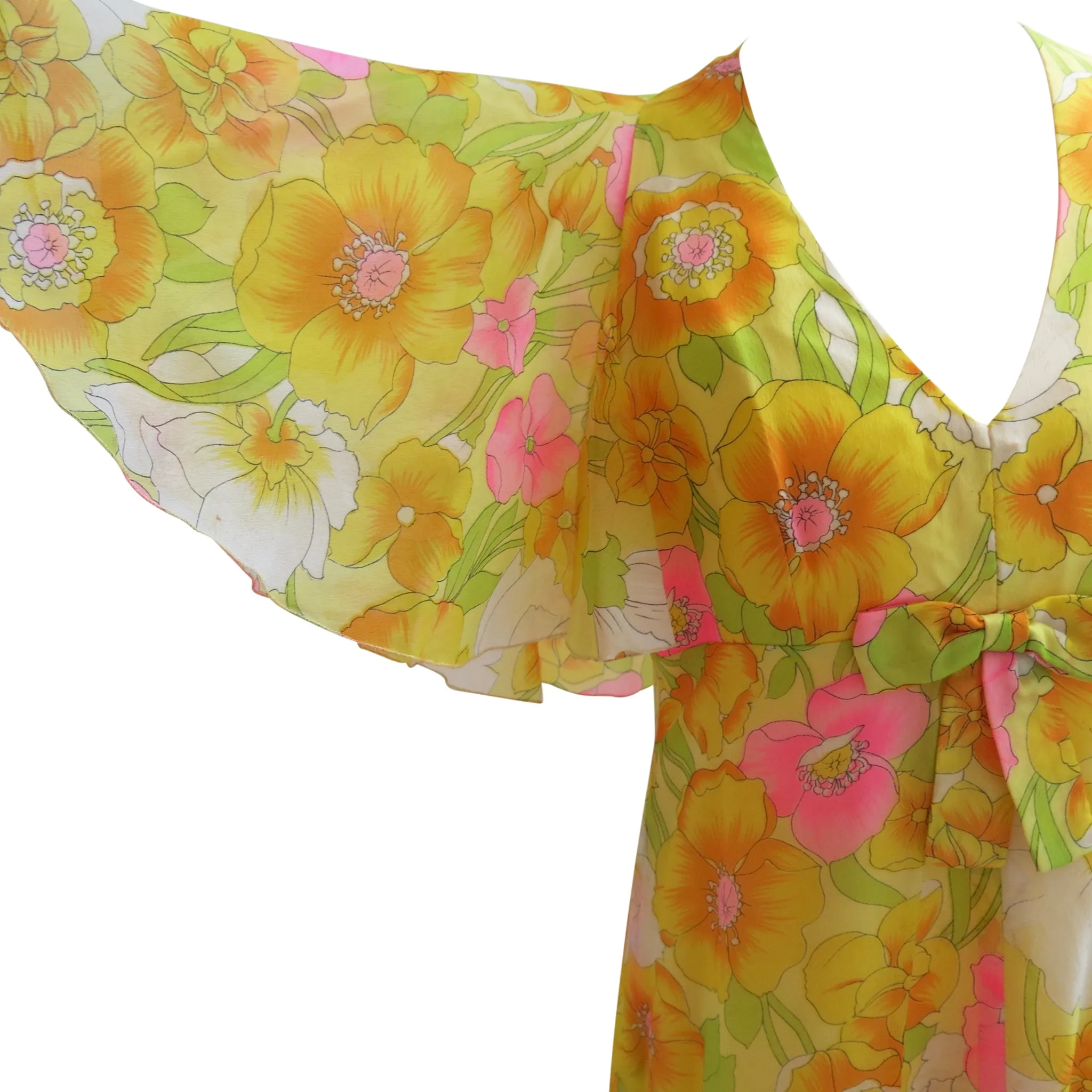 Floral and Floaty Vintage John Charles of London Long Dress