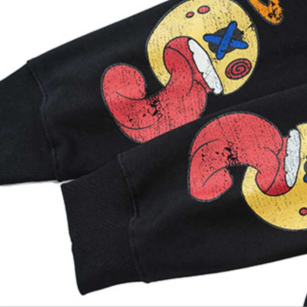 Floral Heart Print Hoodie