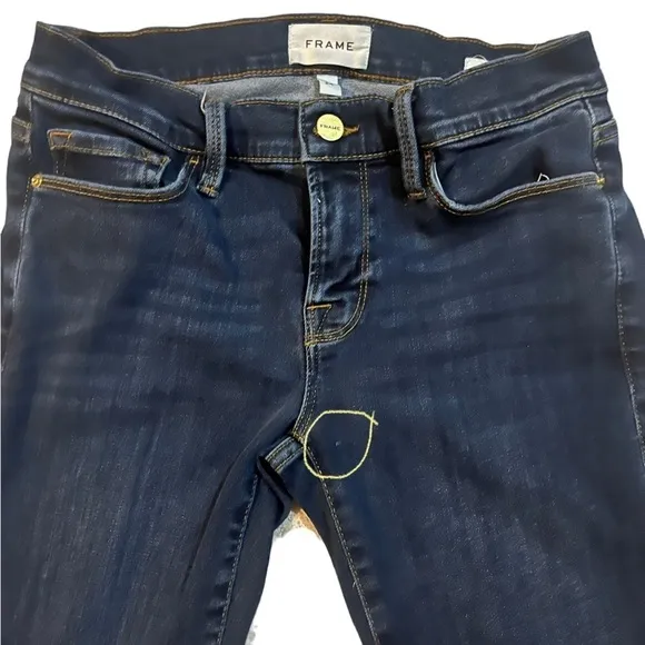 Frame Le Garcon Mid-Rise Straight Leg Jeans Size 24