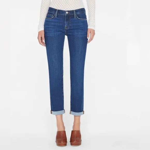 Frame Le Garcon Mid-Rise Straight Leg Jeans Size 24
