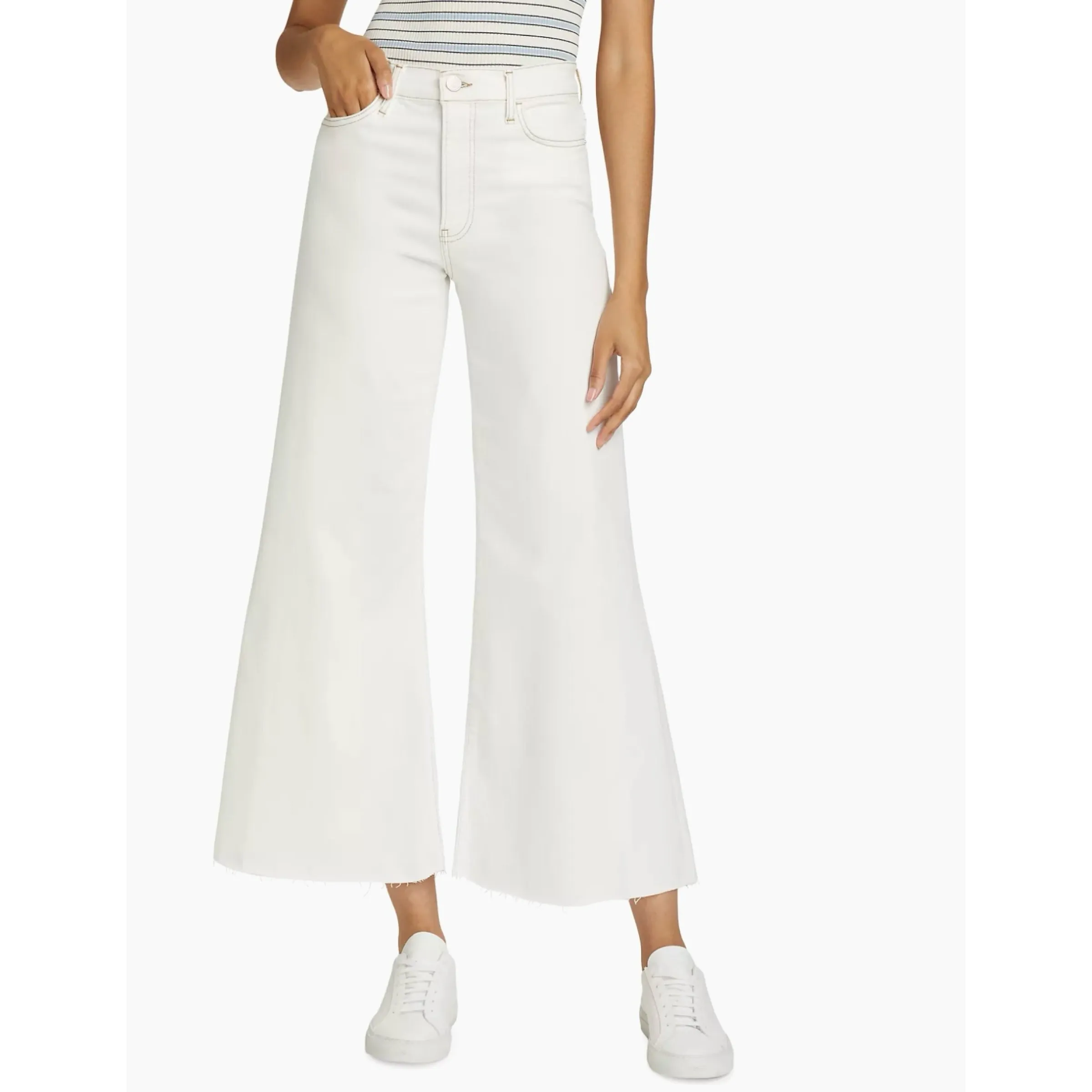 FRAME Le Palazzo Crop Jeans Au Natural Size 32