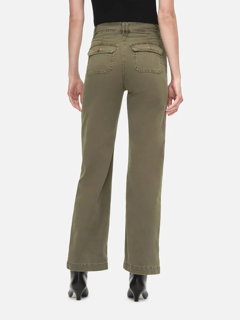 FRAME-Utility Pocket Pant Washed Winter Moss