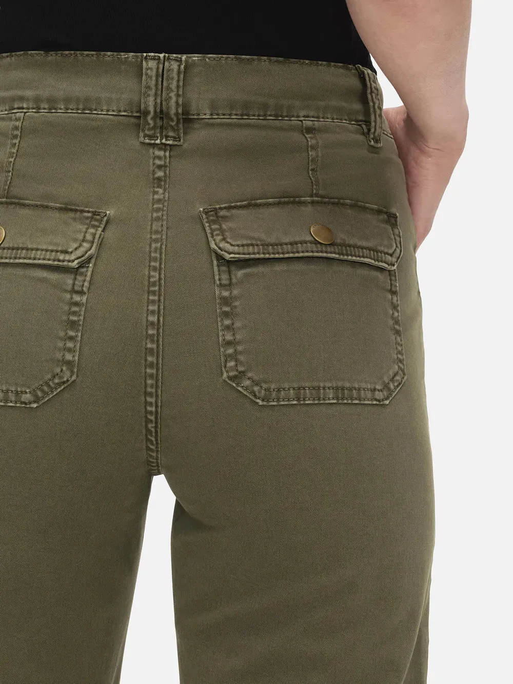 FRAME-Utility Pocket Pant Washed Winter Moss