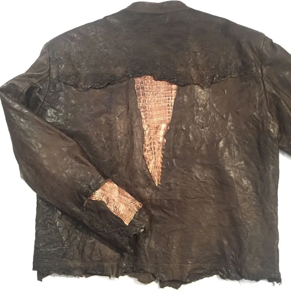 G-Gator Lambskin/Crocodile Custom-Made Jacket