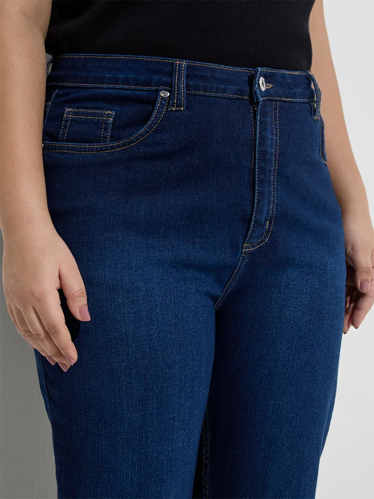 Gia Dark Blue Slim - Fit High - Rise Jeans