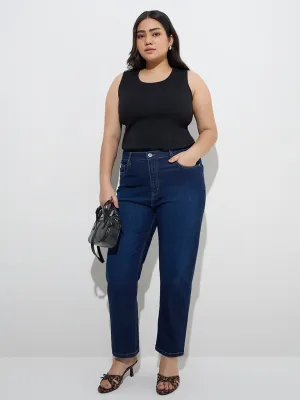 Gia Dark Blue Slim - Fit High - Rise Jeans