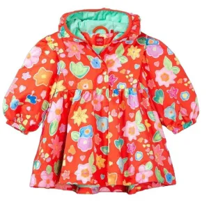 Girls Orange Chitchat Coat
