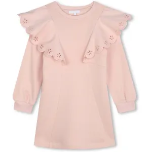 Girls Peach Frill Dress