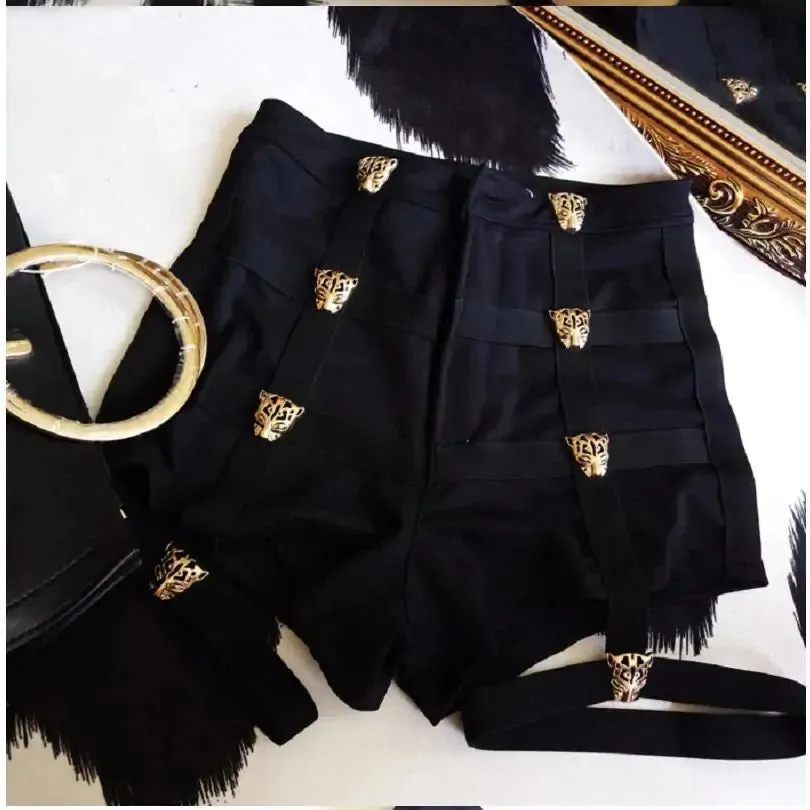 Gothic Lioness Garter Shorts