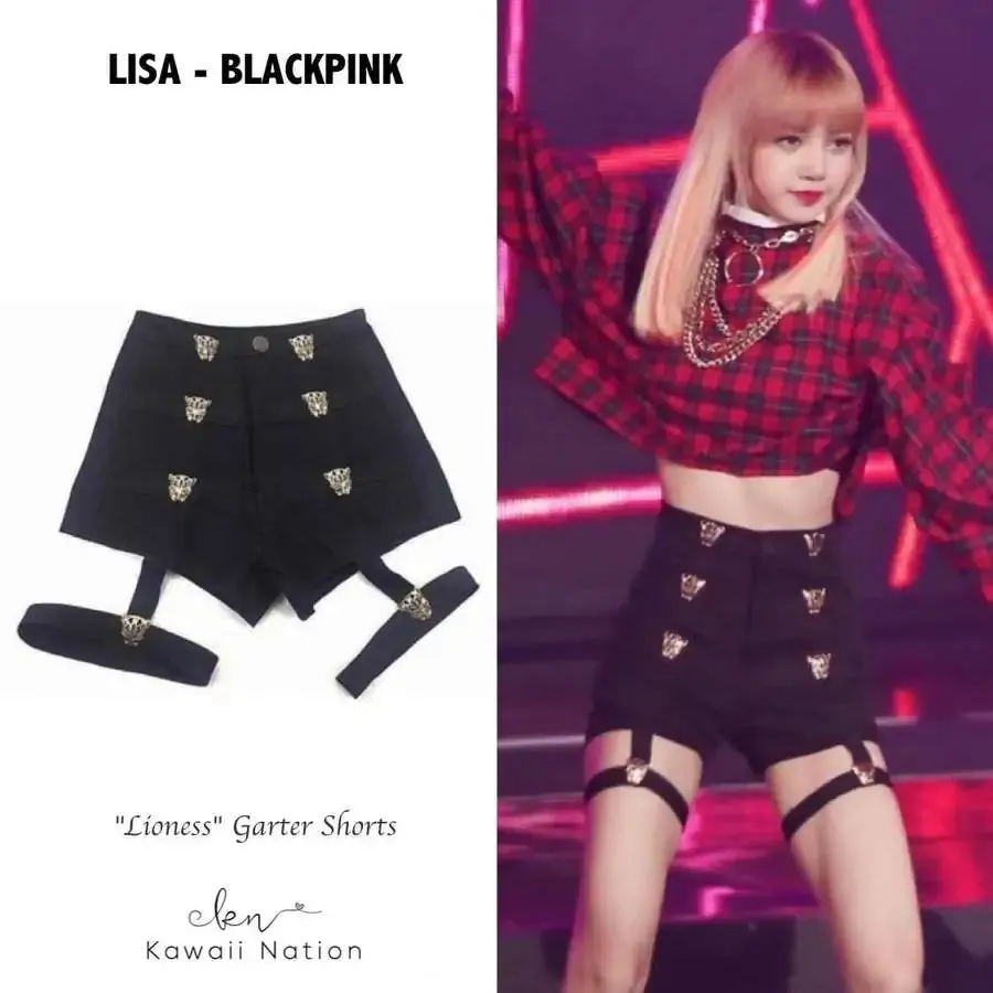 Gothic Lioness Garter Shorts