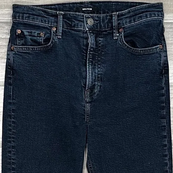 GRLFRND Kendall High-Rise Skinny Jeans in Keep It Close Dark Wash Denim Size 27