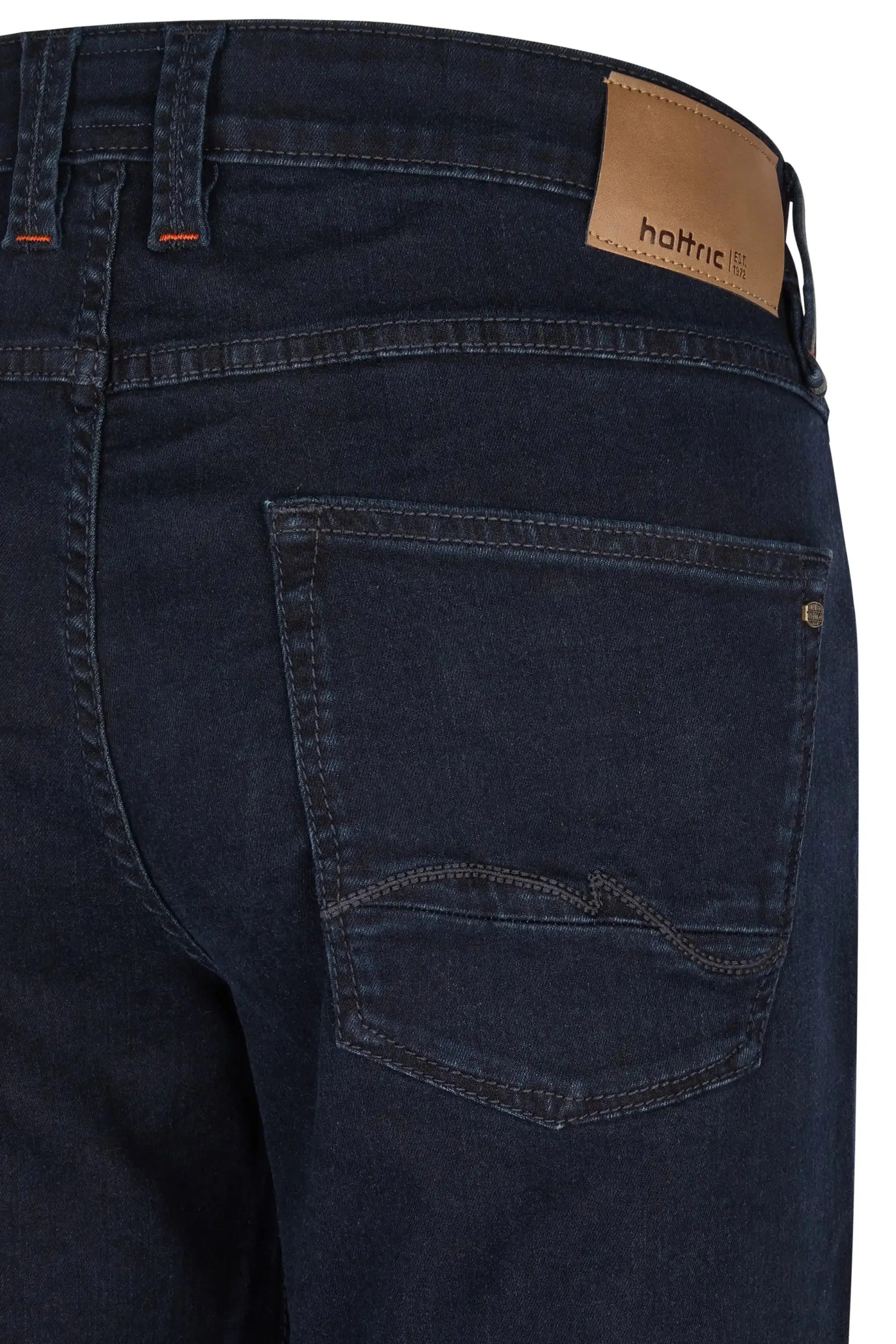 Hattric Mens Jeans Parker Straight Leg Blue/Black