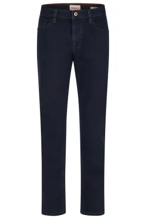 Hattric Mens Jeans Parker Straight Leg Blue/Black