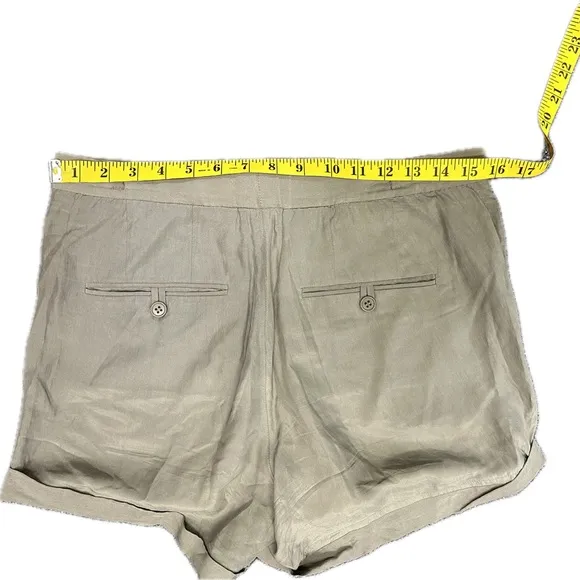Helmut Lang Silk Chino Shorts Gray Women’s Size 6
