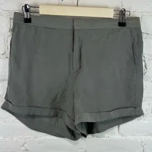 Helmut Lang Silk Chino Shorts Gray Women’s Size 6