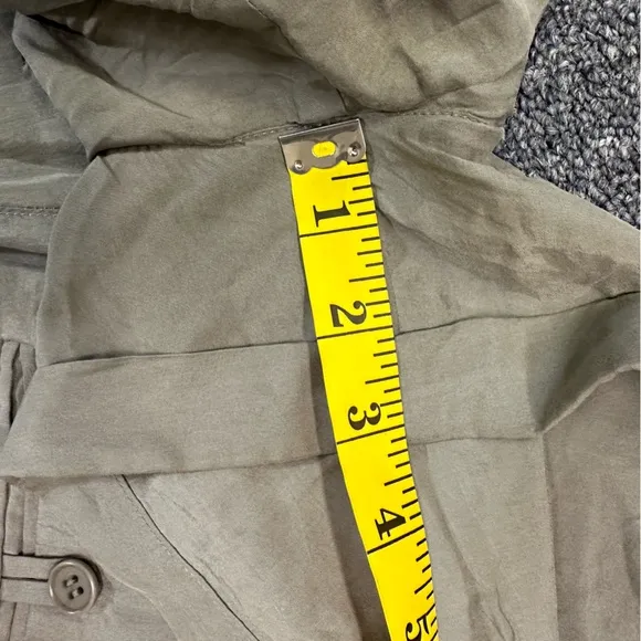 Helmut Lang Silk Chino Shorts Gray Women’s Size 6