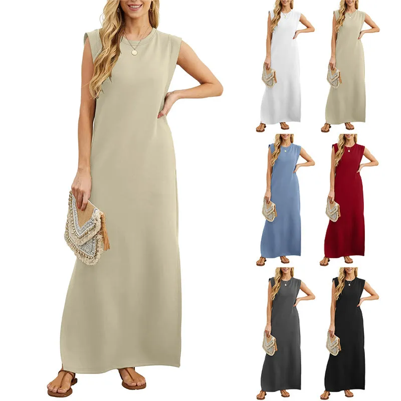 Hester | Long Fluid Wrinkle-Free Dress