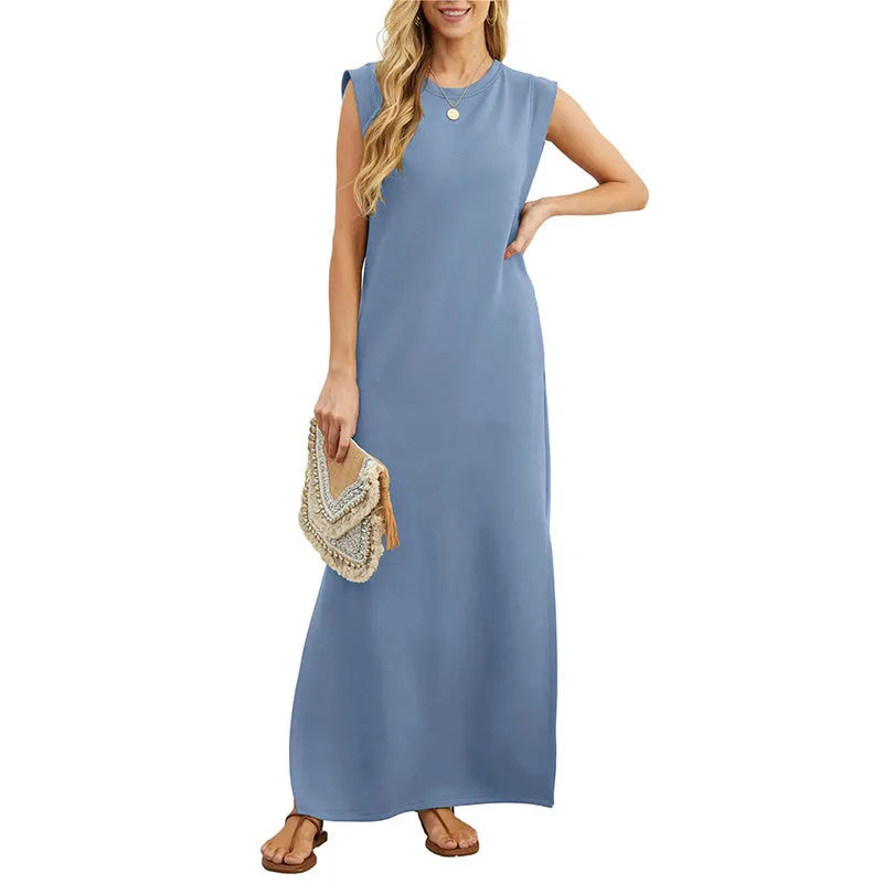 Hester | Long Fluid Wrinkle-Free Dress