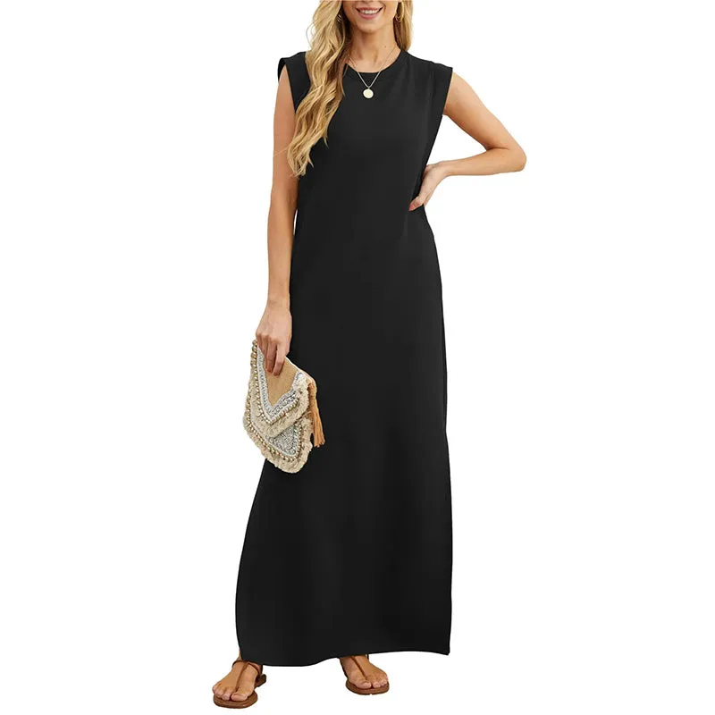 Hester | Long Fluid Wrinkle-Free Dress