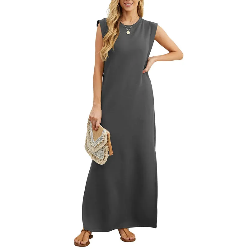 Hester | Long Fluid Wrinkle-Free Dress