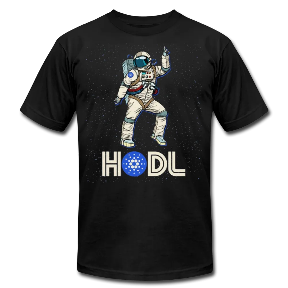 Hodl Disco Astronaut Cardano Men/Unisex Premium Adult T-Shirt