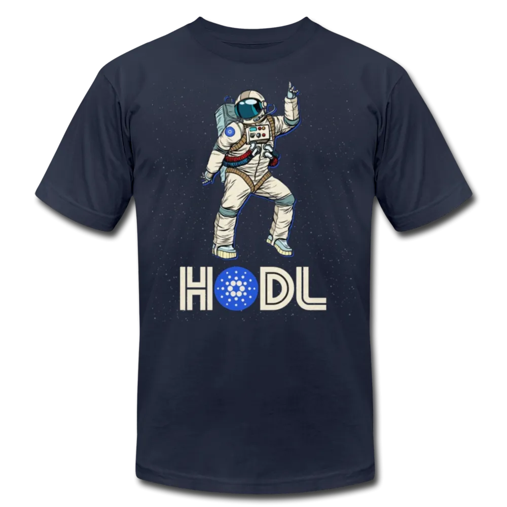 Hodl Disco Astronaut Cardano Men/Unisex Premium Adult T-Shirt