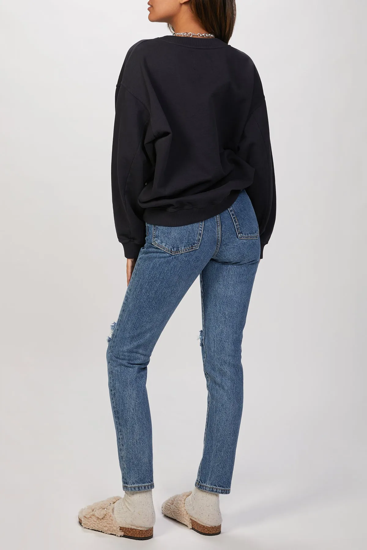 HOLZER ORGANIC-COTTON CREWNECK SWEATSHIRT