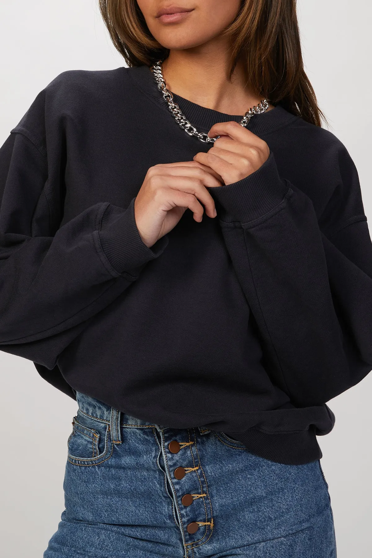 HOLZER ORGANIC-COTTON CREWNECK SWEATSHIRT