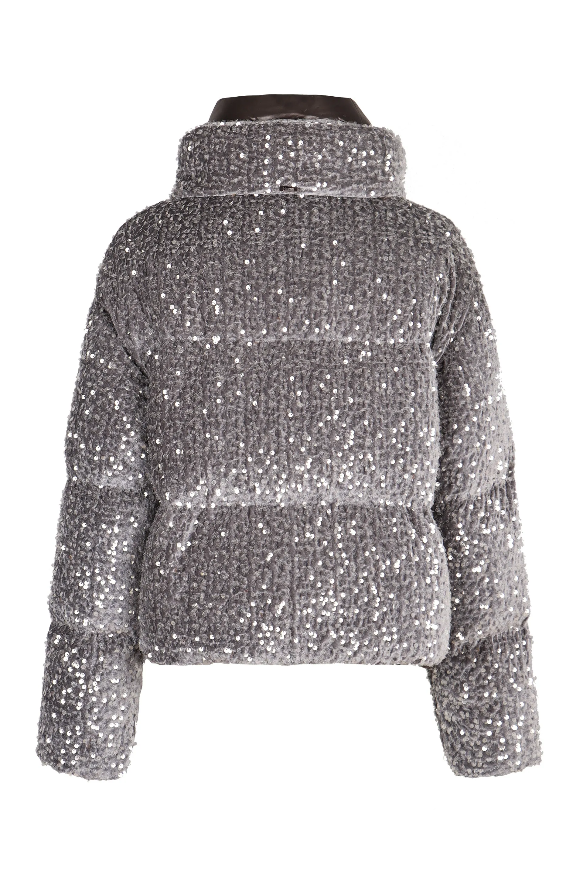 Hooded down jacket