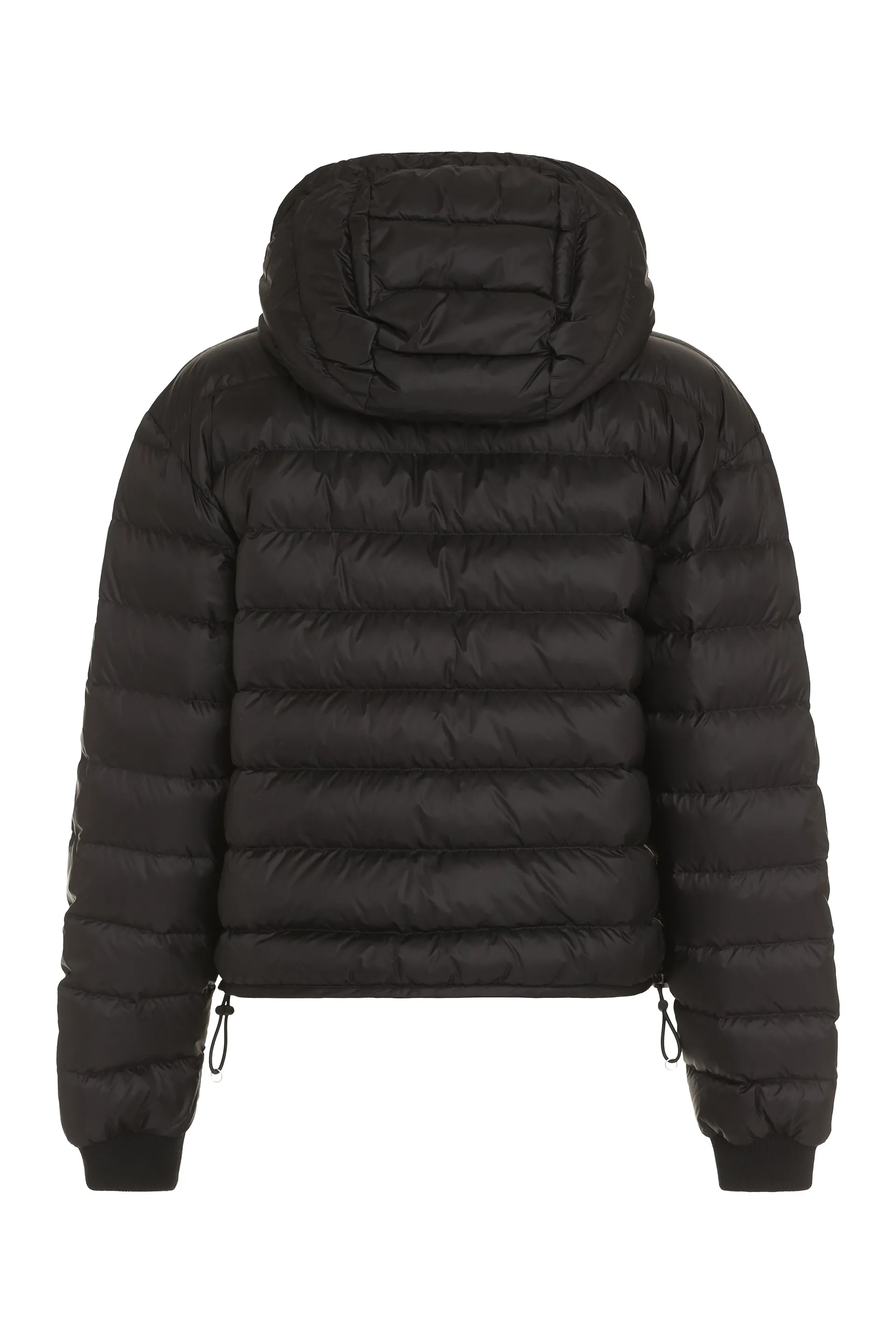 Hooded full-zip down jacket