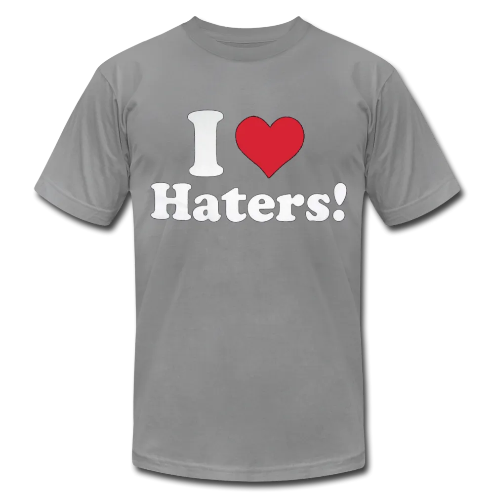 I Love Haters Men/Unisex Premium Adult T-shirt