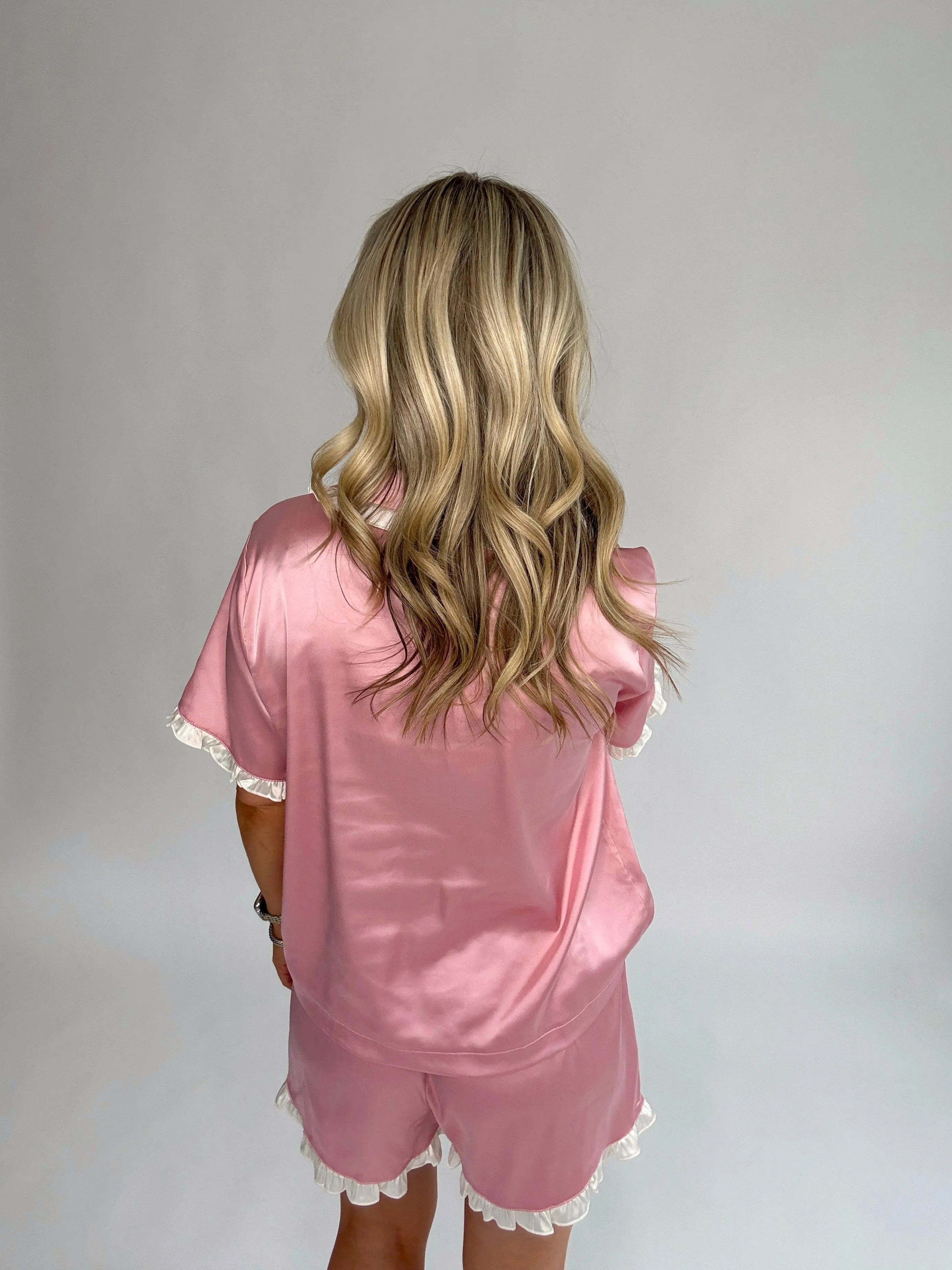 In Your Dreams Pajama Set - Pink
