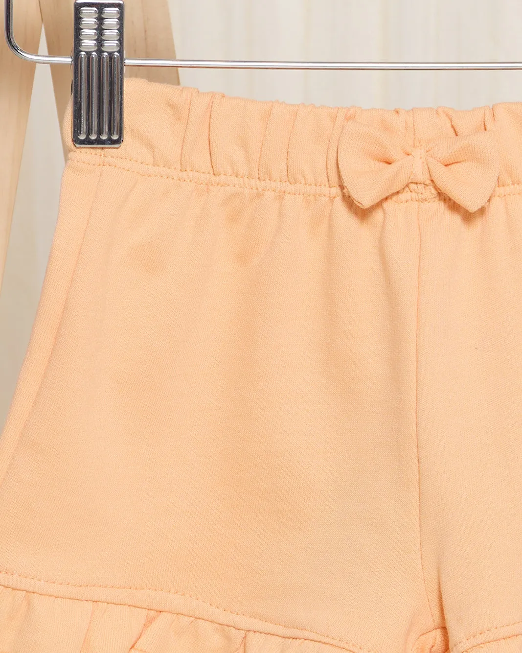 Infant Girls Orange Minnie And Friends Shorts With Frill