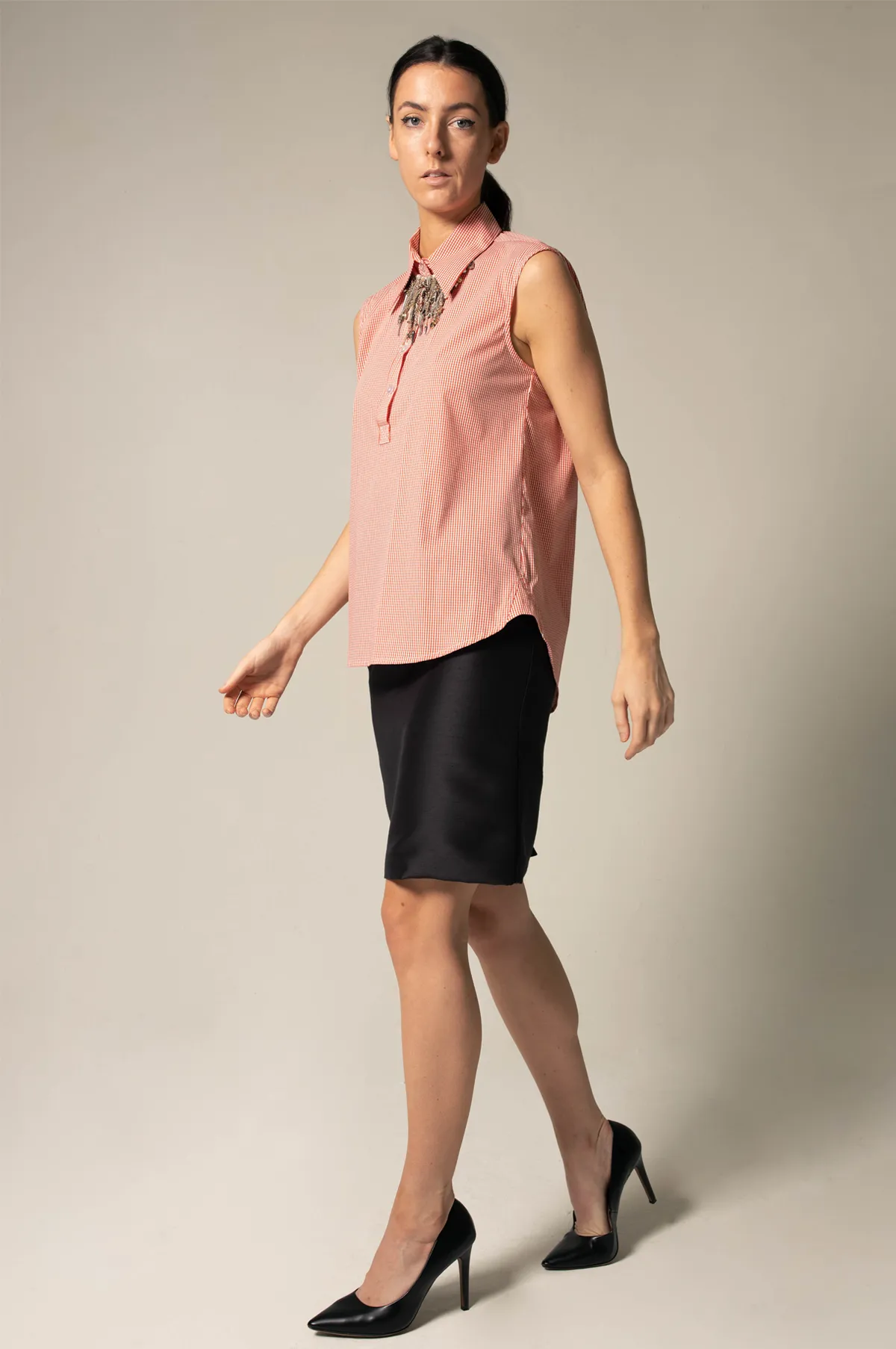 Italian Cotton Sleeveless Top