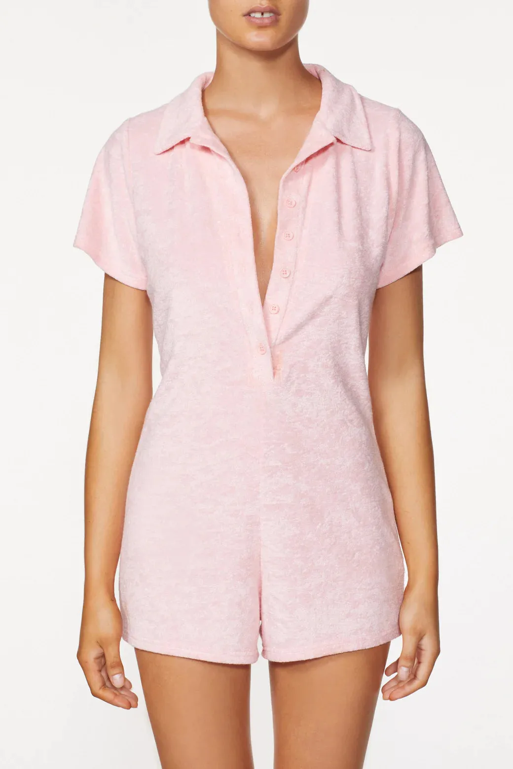 Its Now Cool Peaches Terry Playsuit INC404