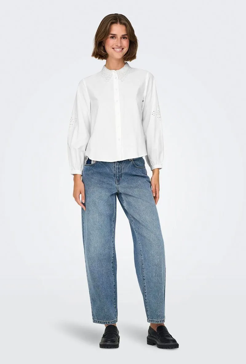 JDY ALEX LS EMB SHIRT