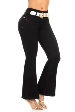 JEANS COLOMBIANOS PUSH UP NEGRO 6949