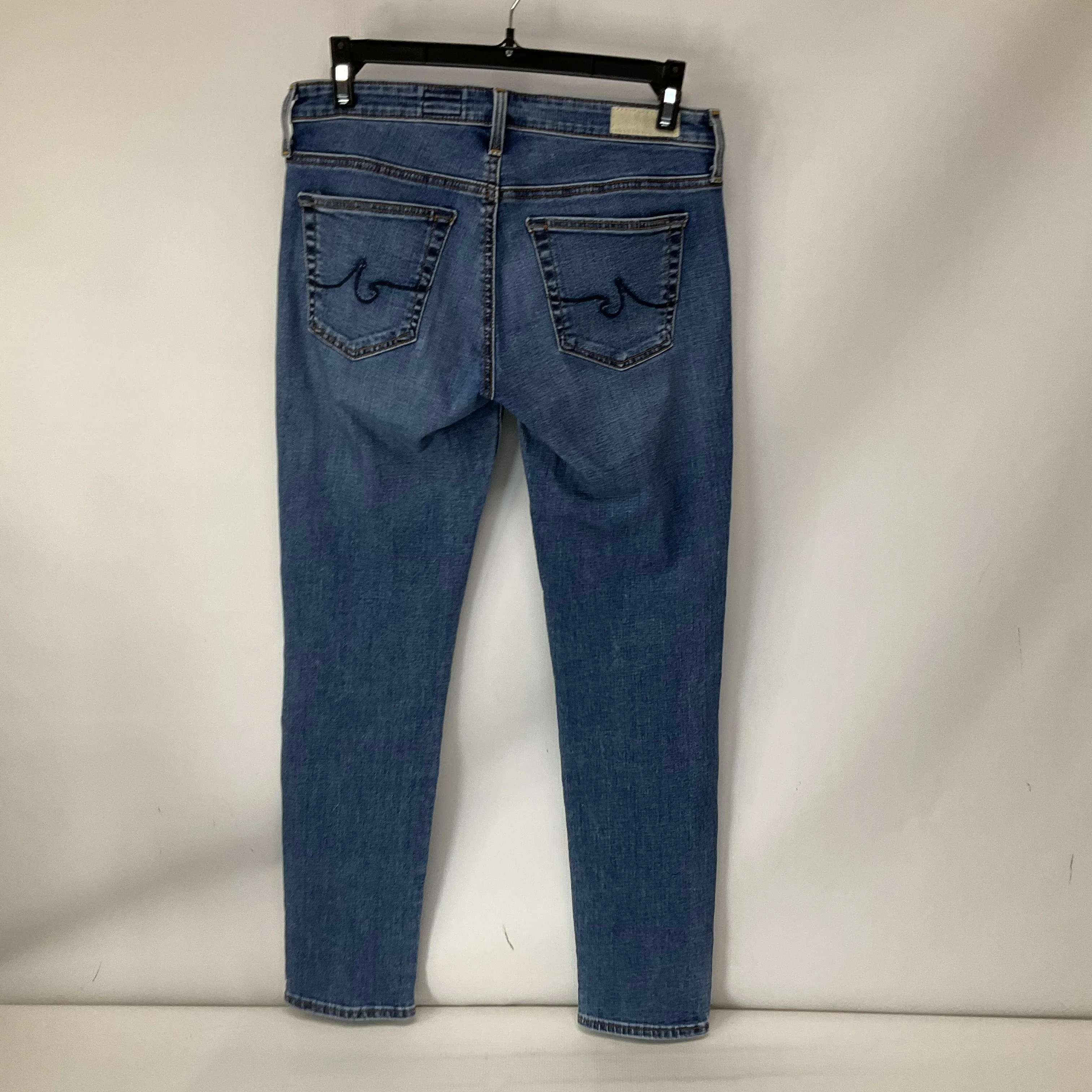 Jeans Straight By Ag Jeans In Blue Denim, Size: 2