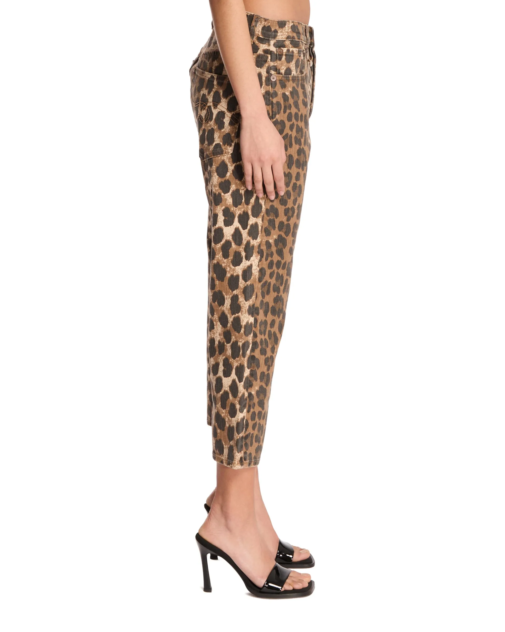 Jeans Tailored Drop Leopard