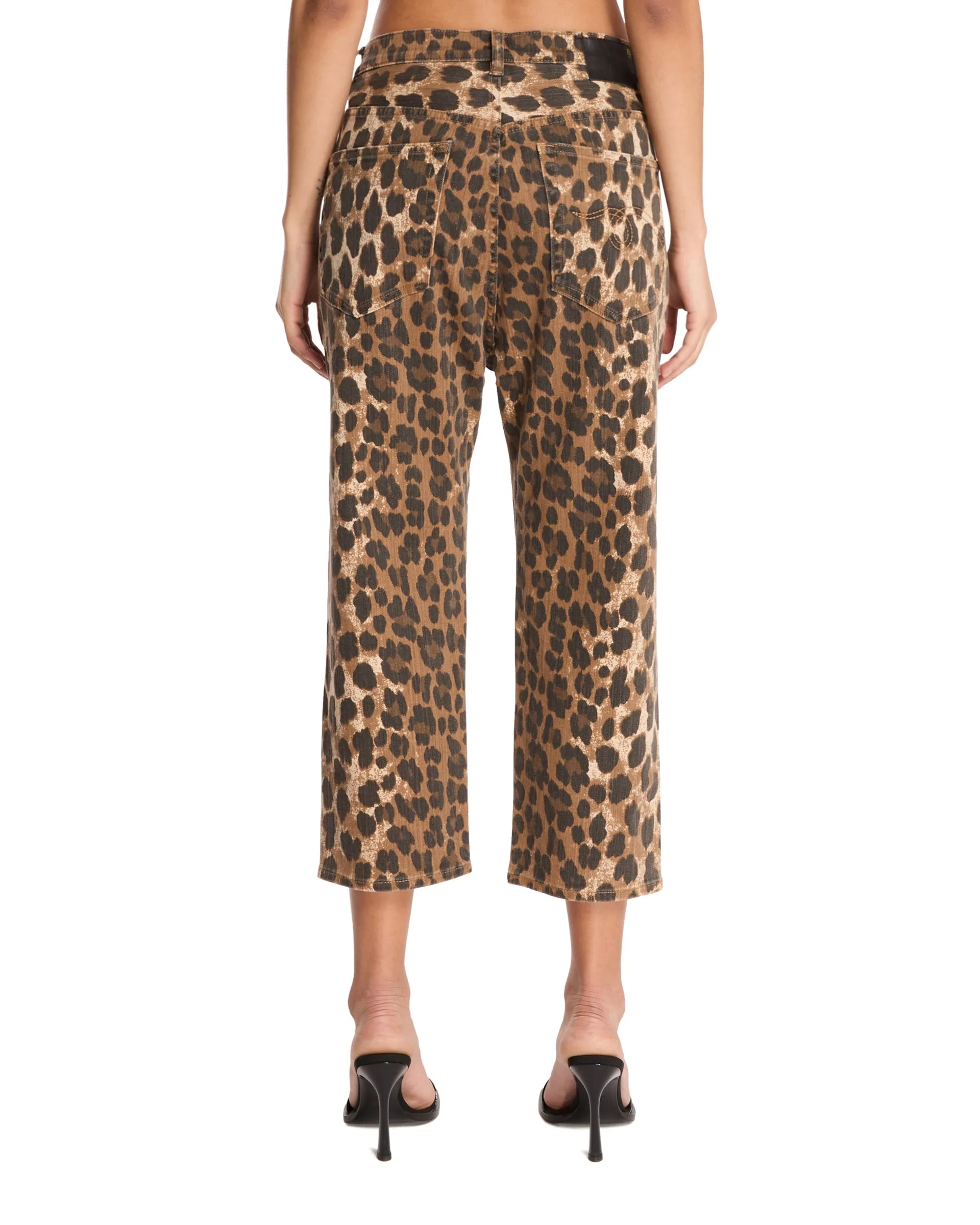 Jeans Tailored Drop Leopard