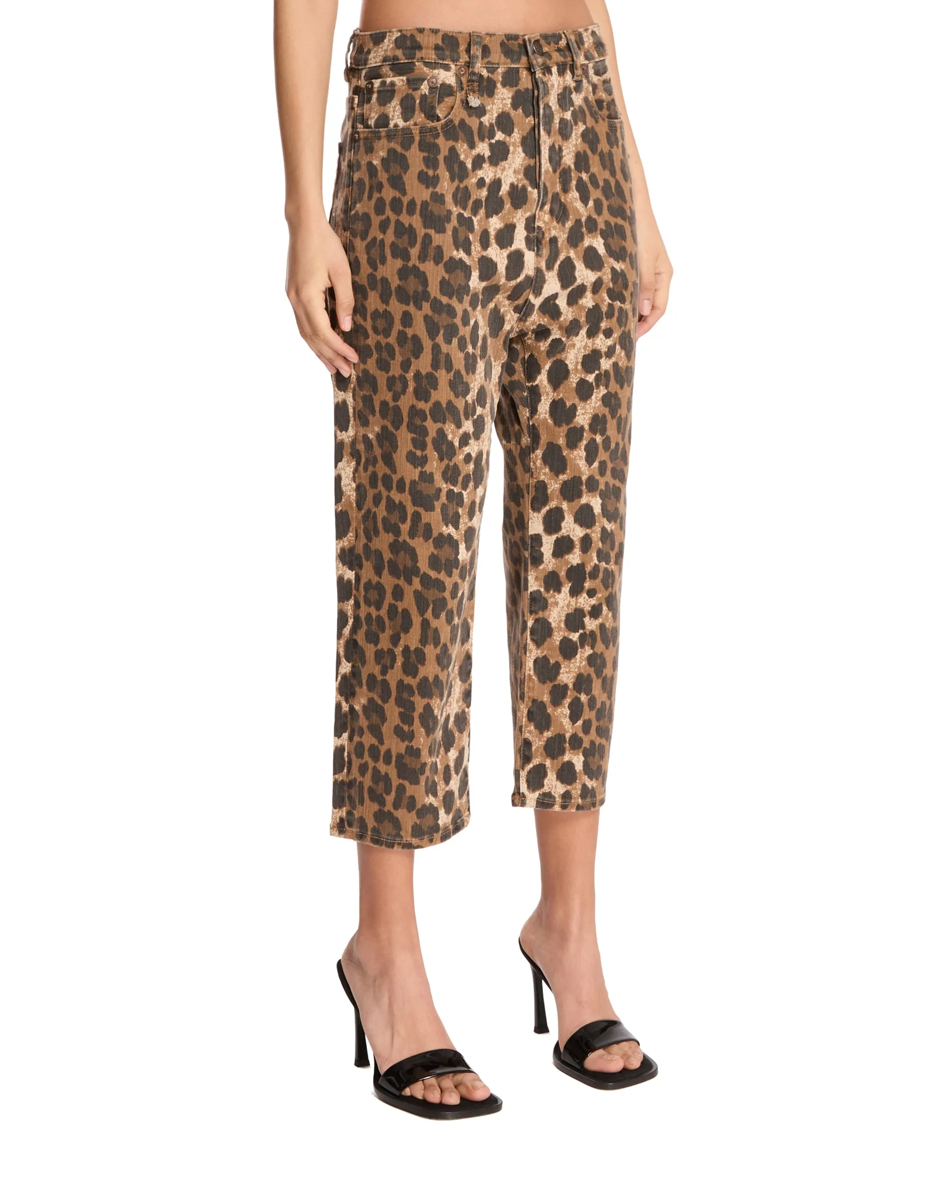 Jeans Tailored Drop Leopard