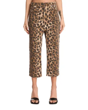 Jeans Tailored Drop Leopard