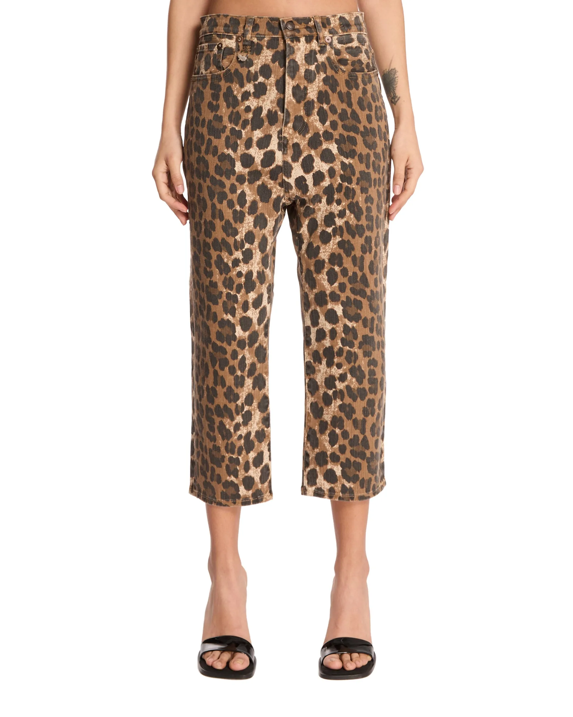 Jeans Tailored Drop Leopard