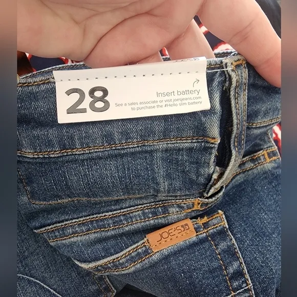 Joes JeansThe icon Midrise Skinny Jeans With #hello Battery Pocket size 28 NWT