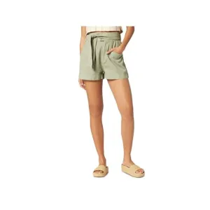 JOIE Womens Green Zippered Pocketed Gathered Self-tie Belt Shorts Shorts XXS